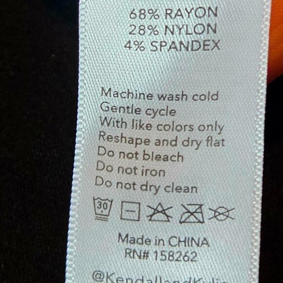 KENDALL + KYLIE Pleated Pull On Pants – Black - Picture 8 of 8